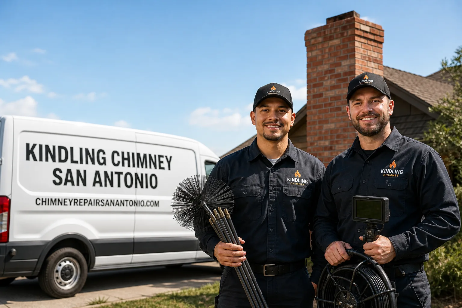Kindling Chimney San Antonio chimney cleaning team